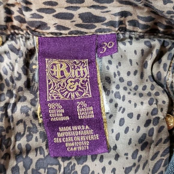 Rich and Skinny Raw Aluminum Dark Wash Jeans - Picture 9 of 10